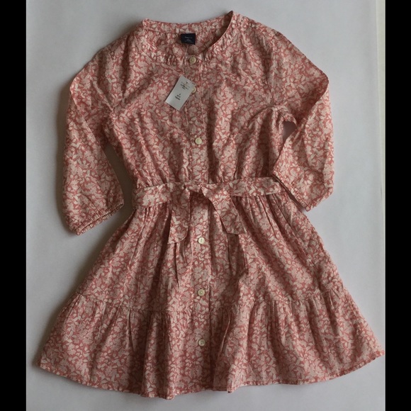 GapKids Size 6-7 Pink Acorn Print Dress NEW