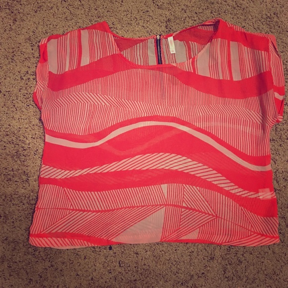 Sheer blouse.
