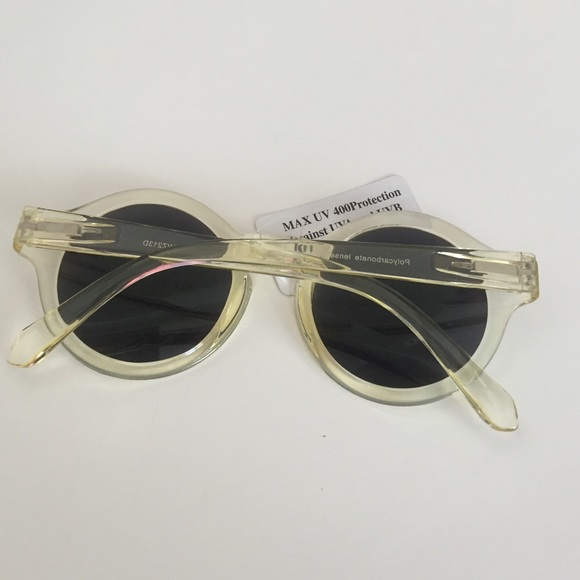 Yellow round shades with mirrored lenses - Picture 2 of 4