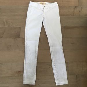 Hollister White ombré skinny jeans