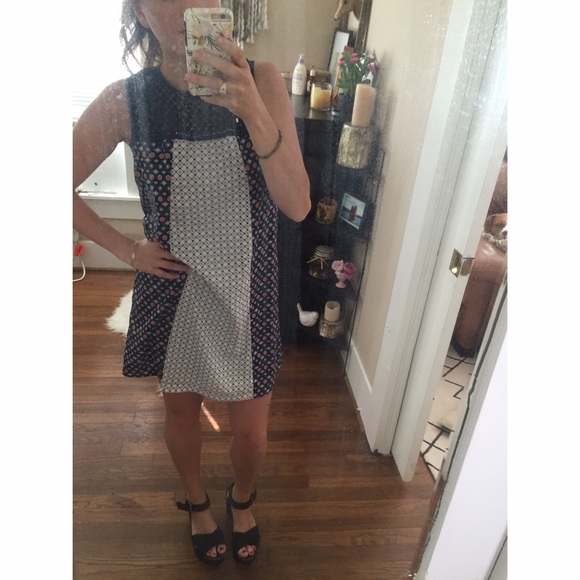 Geometric print dress