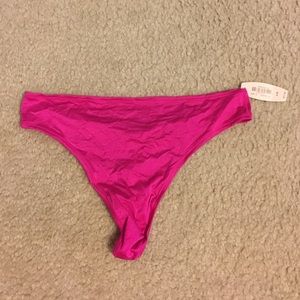 Brand New Victoria's Secret Fuchsia Thong - Large