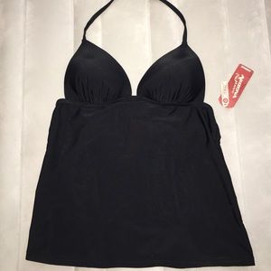 Swimwear black push-up top