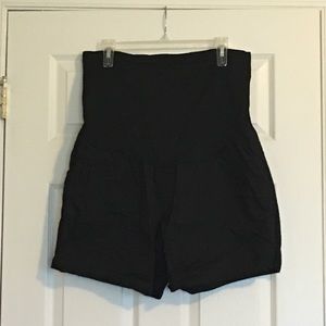 Black Maternity Shorts
