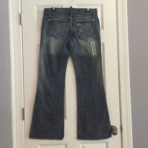 Flared Rock and Republic Jeans