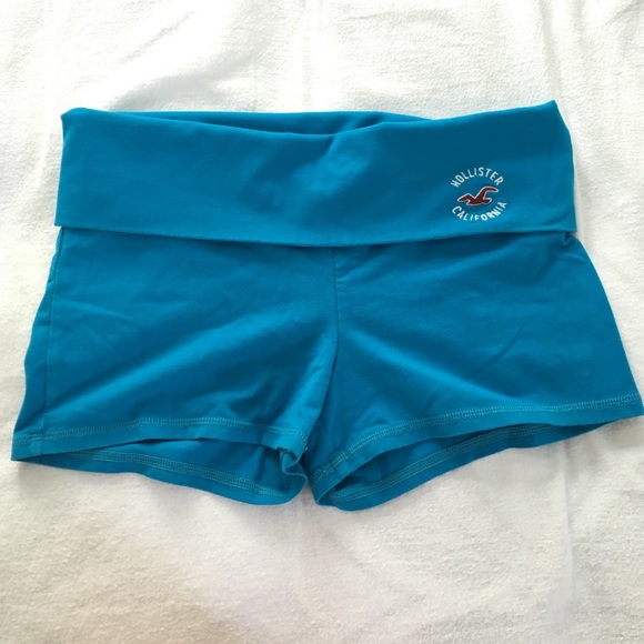 Hollister blue yoga shorts