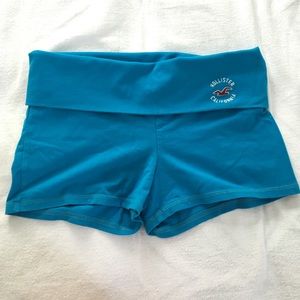 Hollister blue yoga shorts