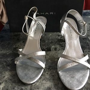 Silver dress sandals