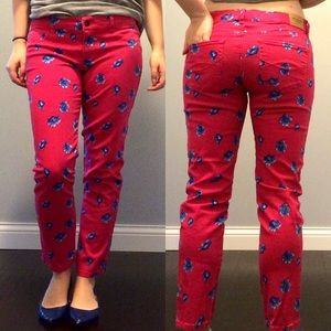 Abercrombie & Fitch Pink Floral Pants