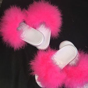 Nike Fur Slippers