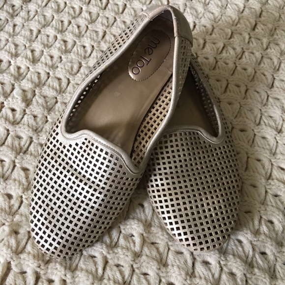 Gold Laser Cut Loafers