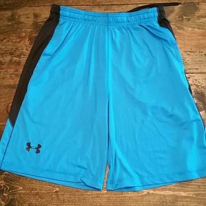 Blue Under Armour heat gear shorts