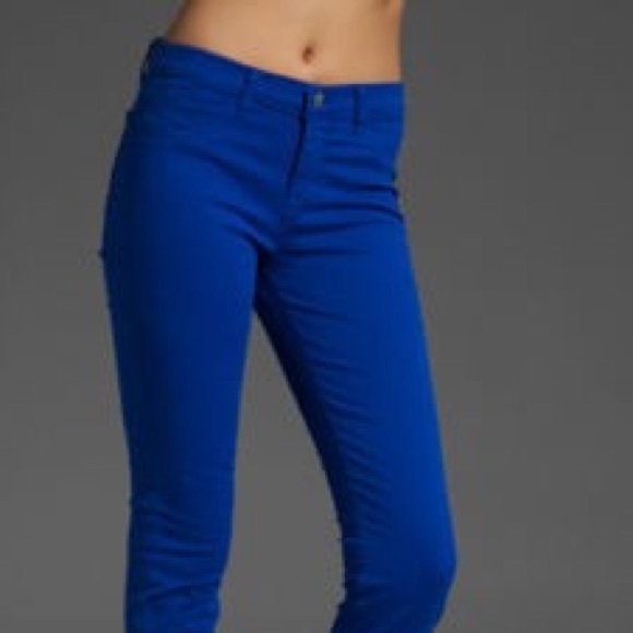 J Brand Bright Royal Blue Skinny Pants, size 29