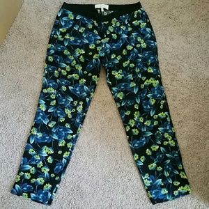 NWOT Joie silk cropped floral pants 4
