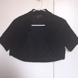 Sparkly black bolero