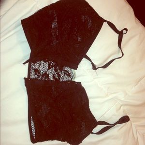 Kimchi Blue Black Lace Bralette