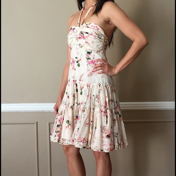 Small Floral halter top dress,