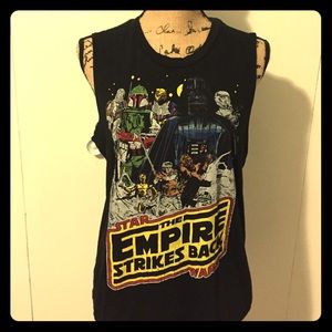 Star Wars "Empire Strikes Back" Black Tank Top