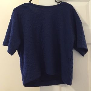 Textured H&M cropped Shirt