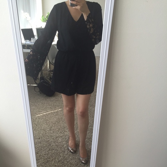 Bar III Black Romper