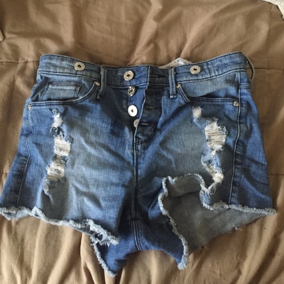 G by Guess denim distressed shorts