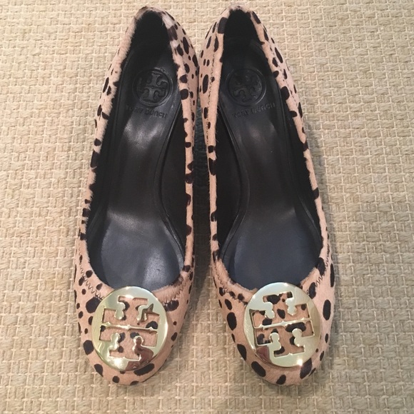 Tory Burch Leopard Wedges