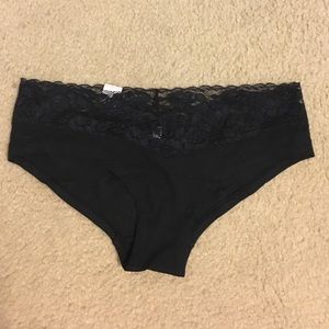 New Black Lace LOVE Panty - Large