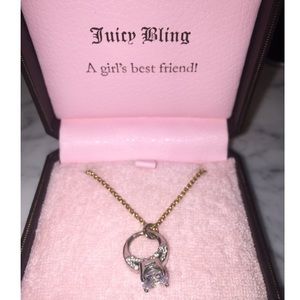 Juicy couture diamond ring necklace
