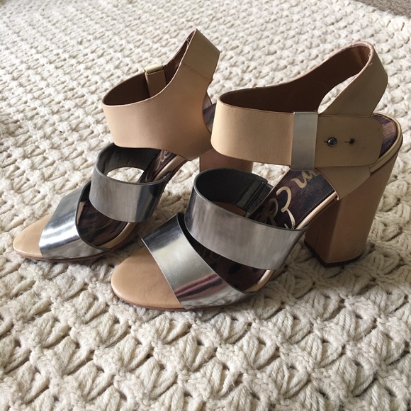 Sam Edelman Two-Tone Strappy Heels
