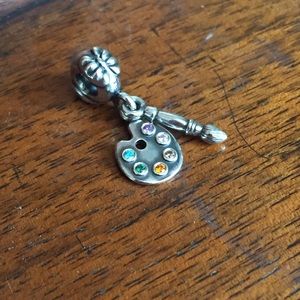 PANDORA Artist Palette, Multi-Colored CZ Charm