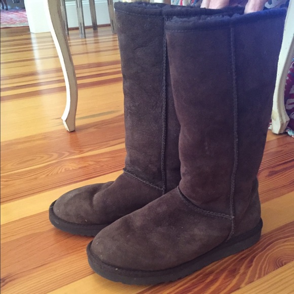 chocolate brown tall ugg boots