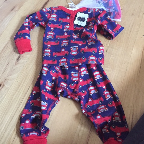 Fire truck pajamas.