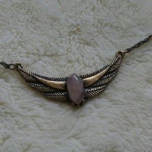 NWOT Rustic Vintage-like Necklace with Gemstone