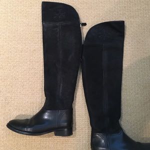 Tory Burch Black Over The Knee Boots