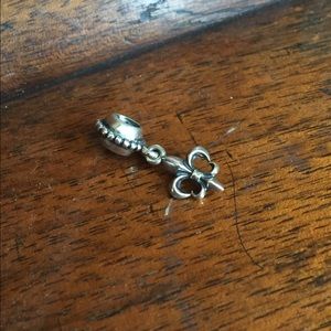 PANDORA Fleur de lis Dangle Charm