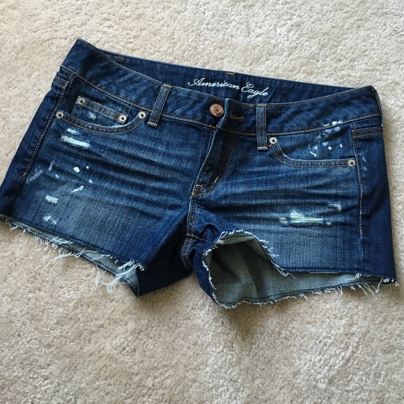 American eagle cutoff denim shorts