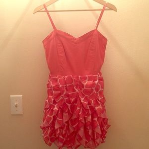 NWT Red Dress with Ruffles