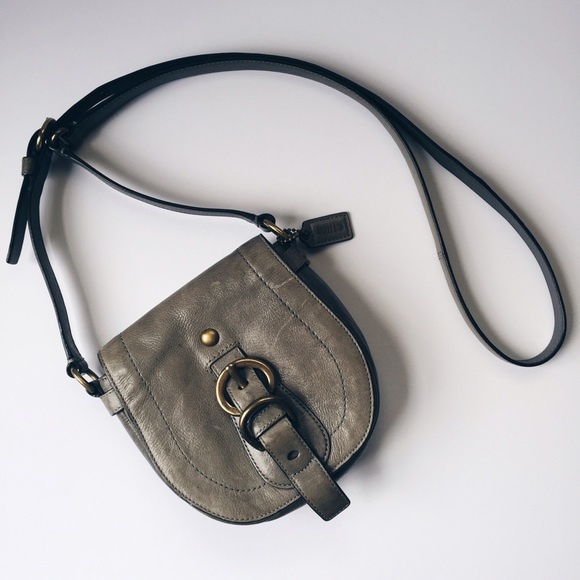 Coach Leather Saddle Bag Crossbody Purse