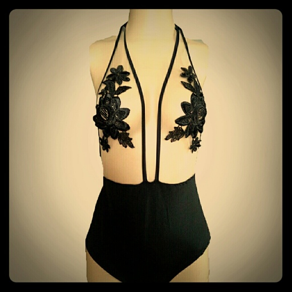 Lace one piece bathing suit!