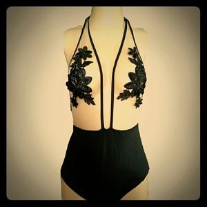 Lace one piece bathing suit!