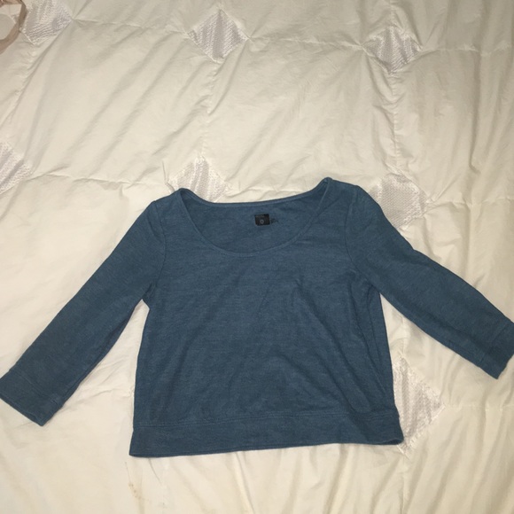 Dark blue cropped longsleeve