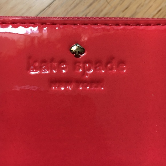 Kate Spade accordion wallet, Coral - Picture 2 of 4