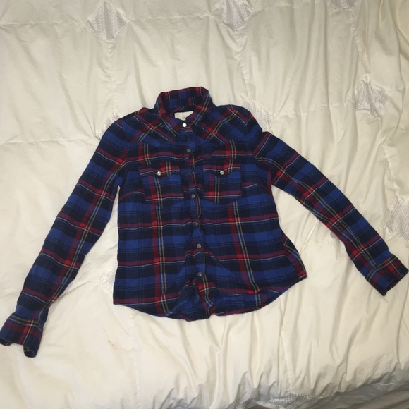A long sleeve flannel