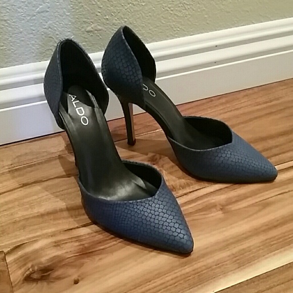 Aldo navy blue elegant heels