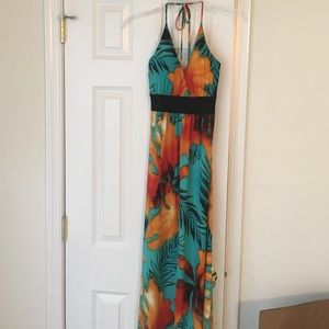 Tropical maxi dress