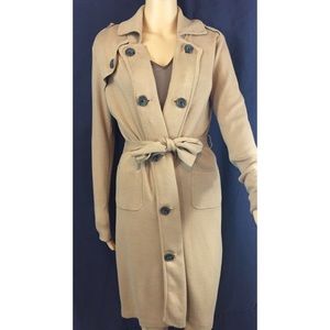 CAbi Sweaters - CABI sweater trench coat, with button details CAbi Sweaters - CABI sweater trench coat, with button details