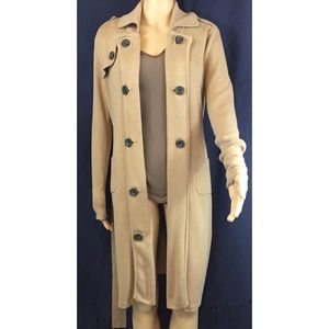 CAbi Sweaters - CABI sweater trench coat, with button details CAbi Sweaters - CABI sweater trench coat, with button details
