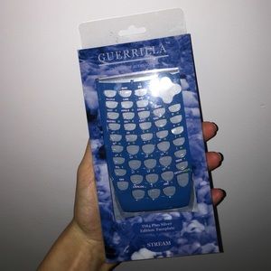 TI84 Plus Silver Edition Faceplate (blue)