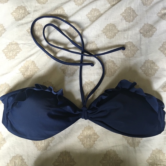 Navy Blue Hollister Bikini Top