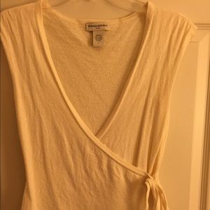 Cream ballet wrap from Banana Republic